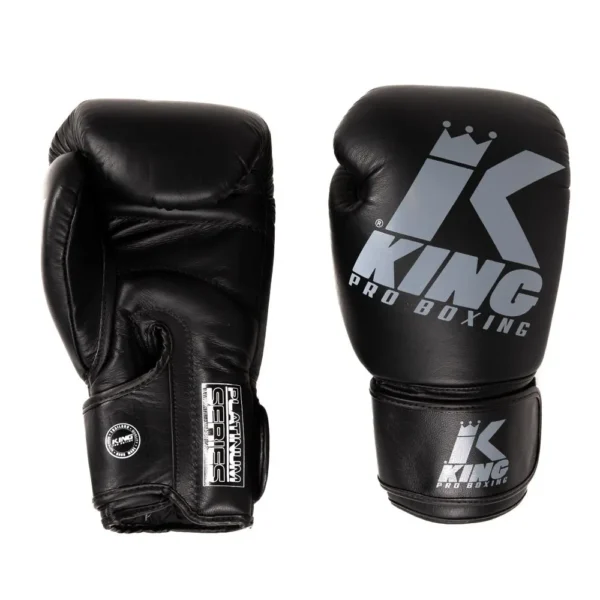 King Pro Boxing Boxningshandskar i naturläder KPB/BG PLATINUM 7 svart