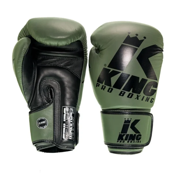 King Pro Boxing Boxningshandskar i naturläder KPB/BG PLATINUM 3 khaki