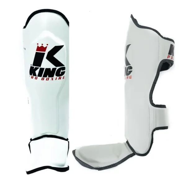 King Pro Boxing KPB/ SG-3 skenbensskydd vit