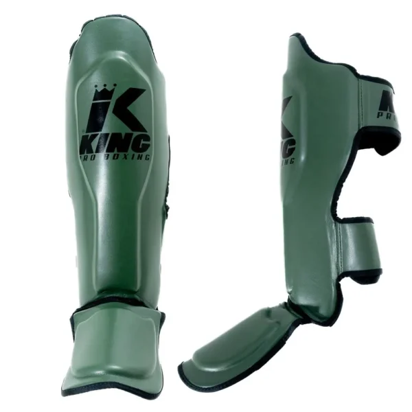 King Pro Boxing KPB/ SG-4 khaki tibia-skydd