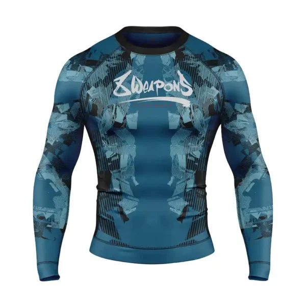 8 Weapons Rashguard Långärmad Hit 2.0 Navy/Svart för män