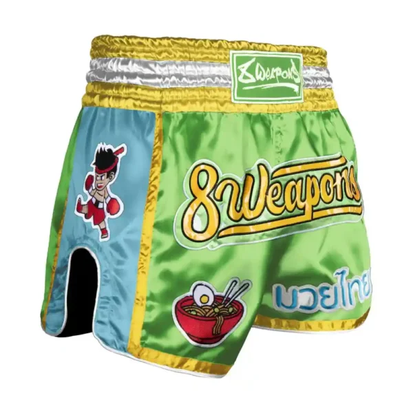8 Weapons Muay Thai Yummy Green Shorts