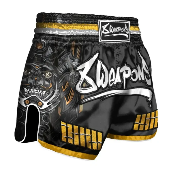 8 Weapons Muay Thai Samurai 2.0 Shorts Svart/Guld