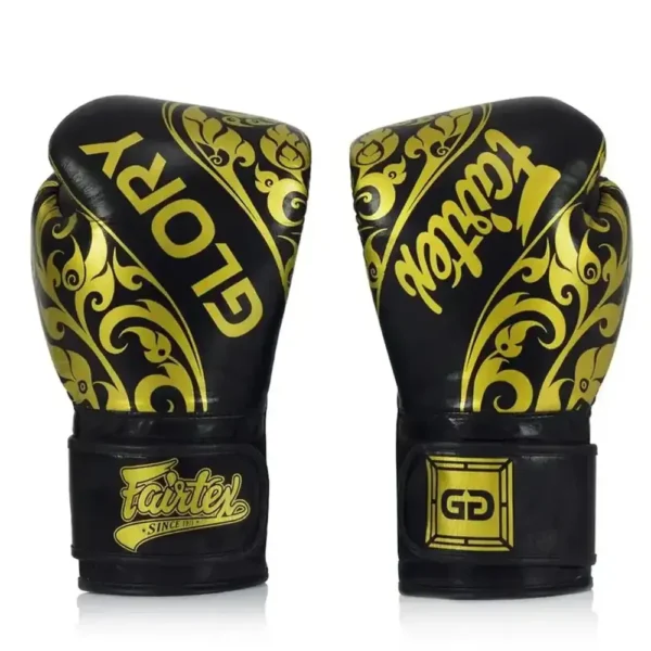 Fairtex X Glory Boxningshandskar i naturläder BGVG2 Svart