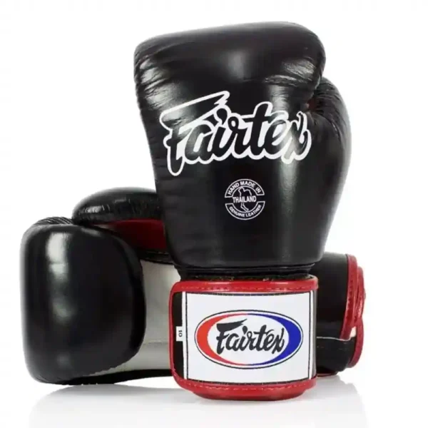 Fairtex Boxningshandskar i naturläder BGV1 Svart/Vit/Röd