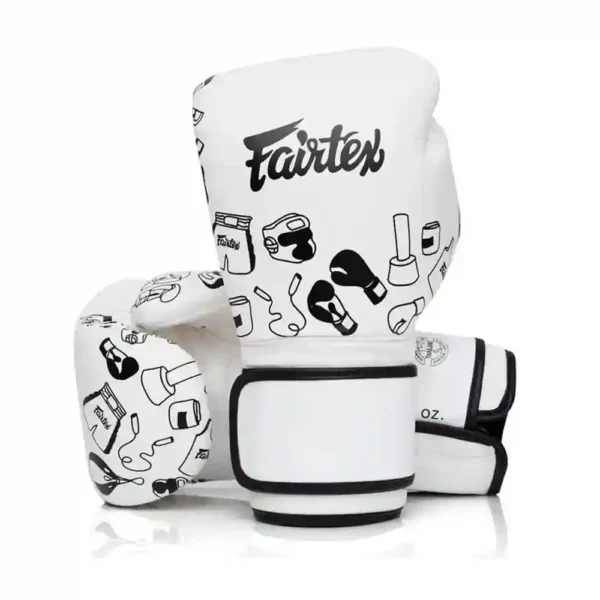 Fairtex Boxningshandskar BGV14 Street Art Graffiti Vit