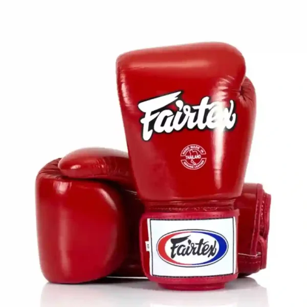 Fairtex Boxningshandskar i naturläder BGV1 Röd
