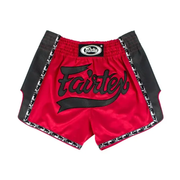 Fairtex Muay Thai Shorts BS1703 röd/svart