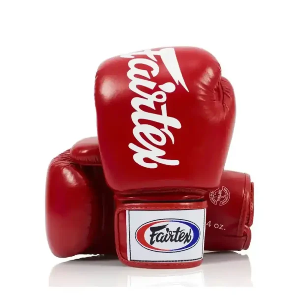 Fairtex Boxningshandskar i naturläder BGV19 röd