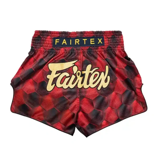 Fairtex Muay Thai Shorts Cubes BS1919 Röd/Svart