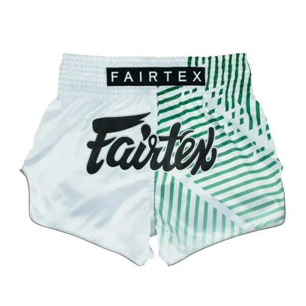 Fairtex Muay Thai Racer Shorts BS1923 Vit/Grön