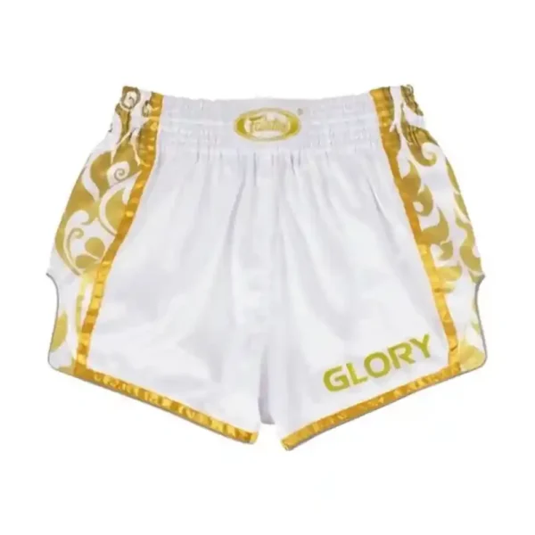 Fairtex Muay Thai Shorts BSG2 Glory Vit/Guld