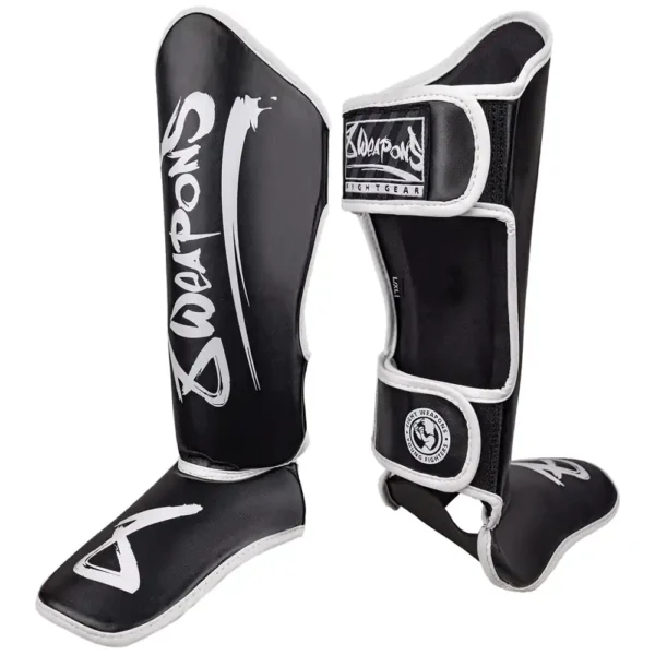 8 VAPEN Skenbensskydd för barn Unlimited 2.0 svart/vit