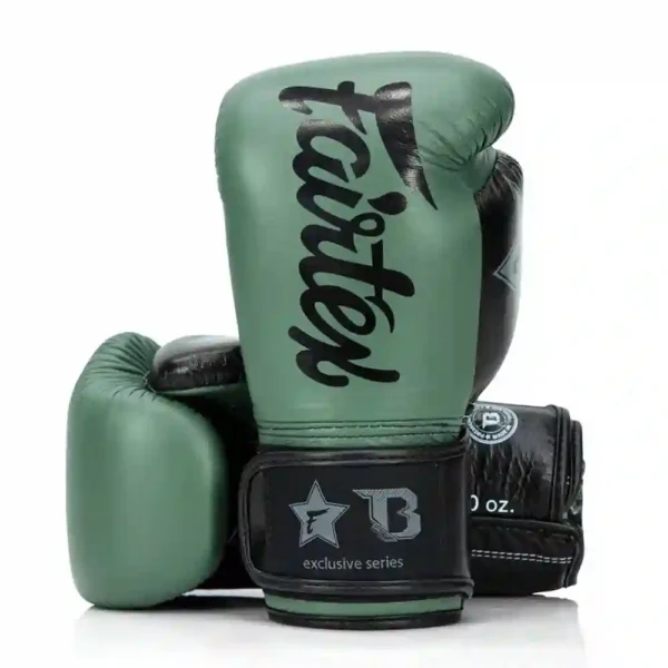 Fairtex X Booster boxningshandskar i naturläder BG V2 GR BK BK