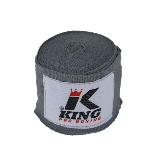 King Pro Boxing boxningsbandage KPB BPC grå 4,6 m